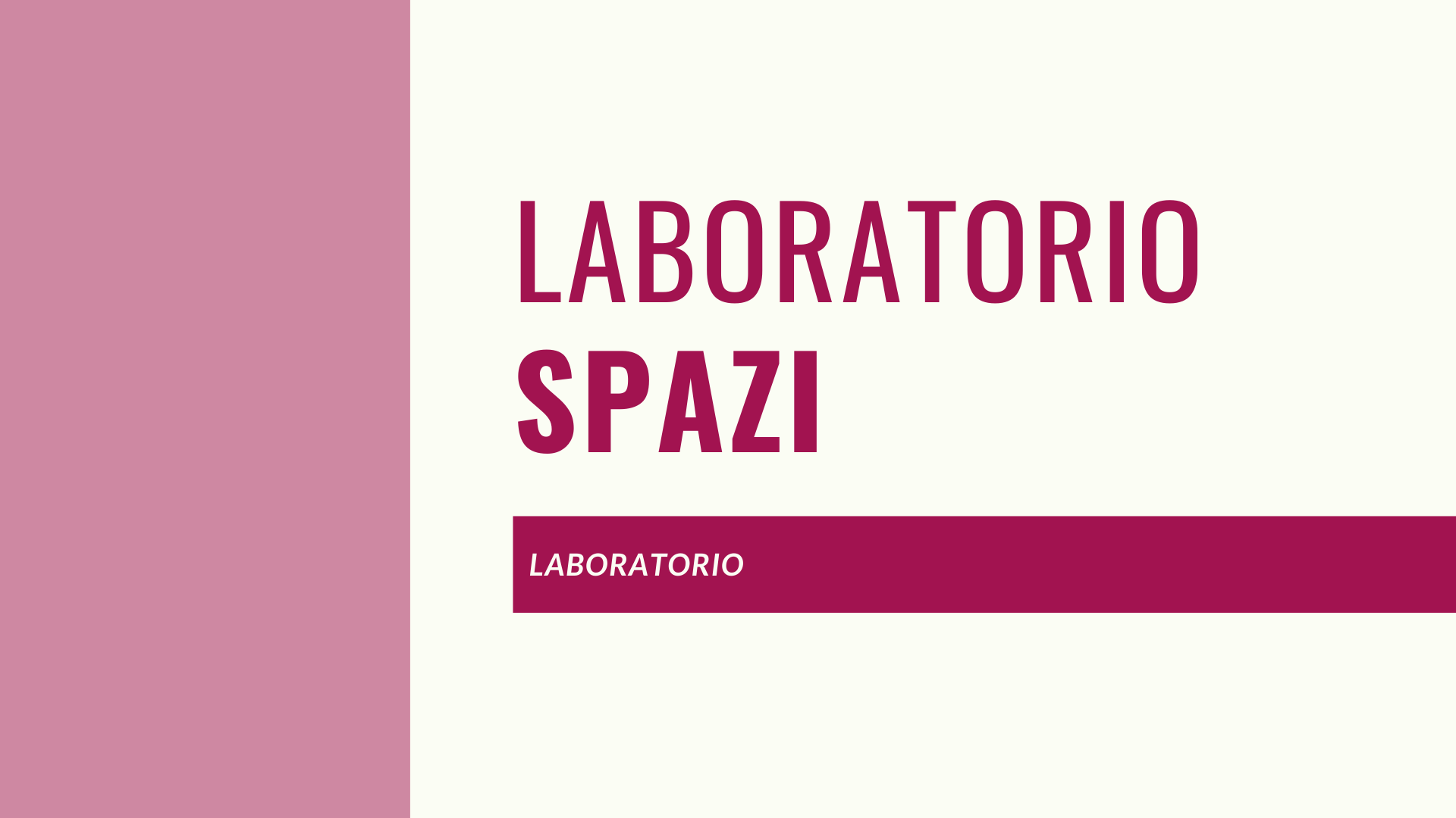 Laboratorio Spazi – Hf a casa e in classe